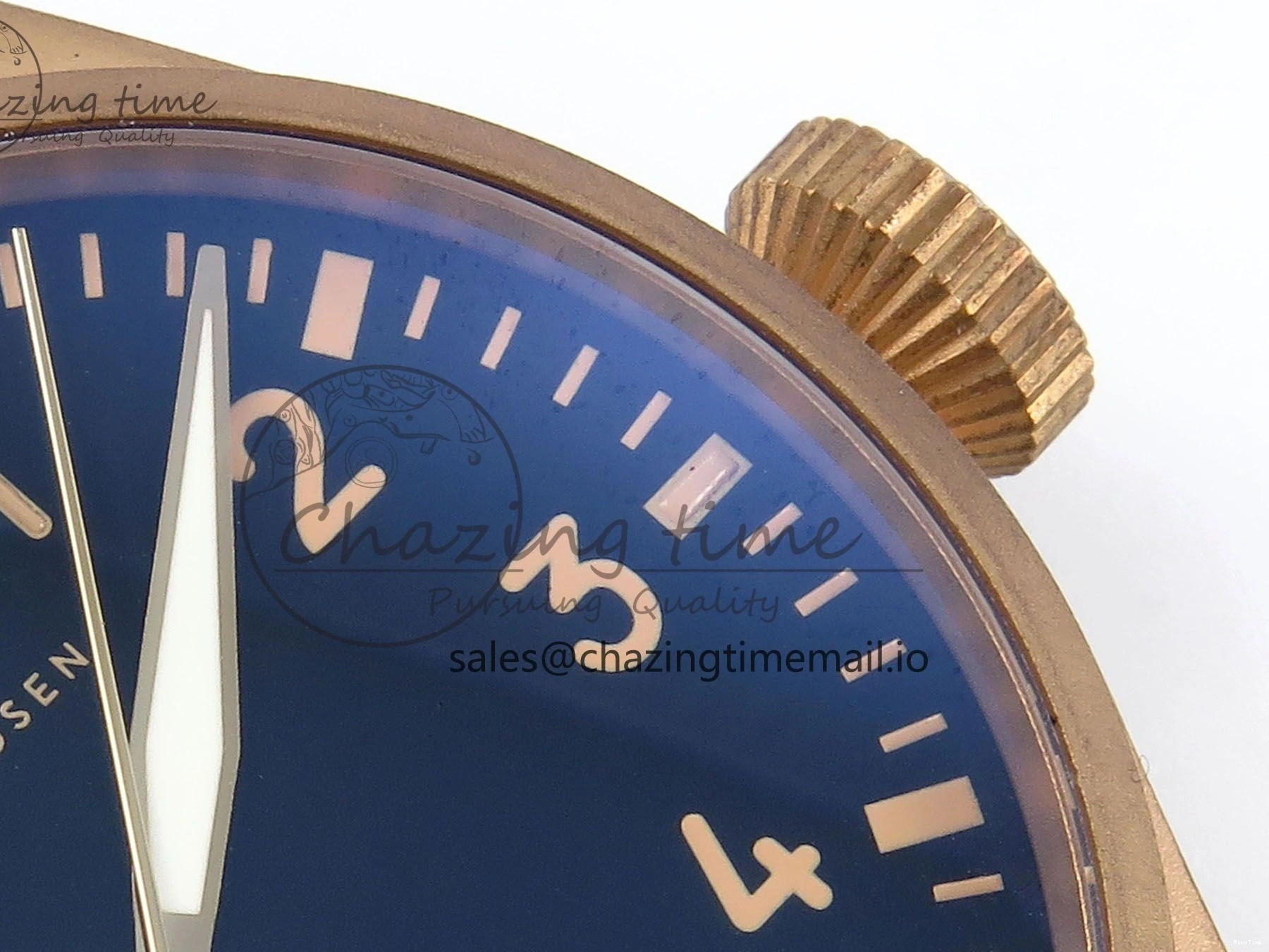 MIROTIME 0410 Affordable Big Pilot IW329703 M+F 1:1 Best Edition Black Dial on Black Nylon Strap MY 7004